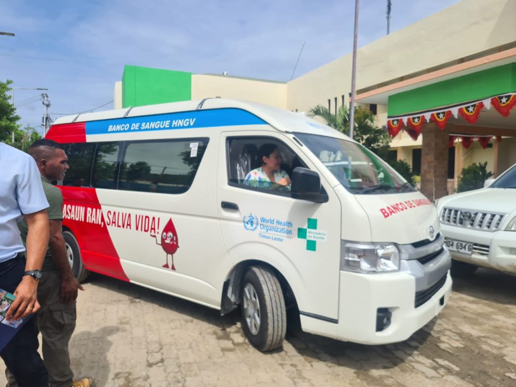 The Timor-Leste Minister of Health drove it personally