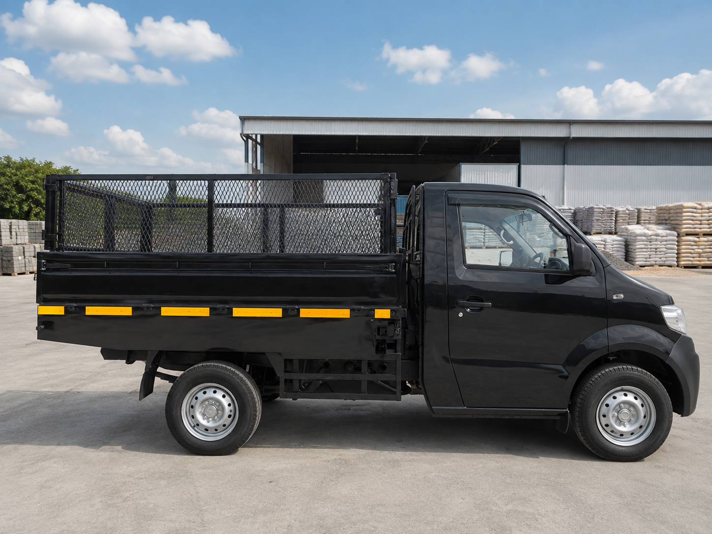 DFSK Supercab mini dump dengan bak hidrolik